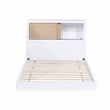 Lexicon Asker Wood Twin Bookcase Bed in 2-Tone Finish (White and Natural)