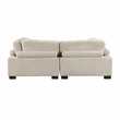 Lexicon Traverse Upholstered Corduroy Fabric Loveseat in Beige