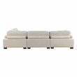 Lexicon Traverse 4-Piece Upholstered Corduroy Fabric Modular Sectional in Beige