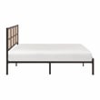 Lexicon Sanibel Contemporary Metal Queen Platform Bed in Dark Bronze