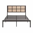 Lexicon Sanibel Contemporary Metal Queen Platform Bed in Dark Bronze