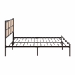 Lexicon Sanibel Contemporary Metal Queen Platform Bed in Dark Bronze