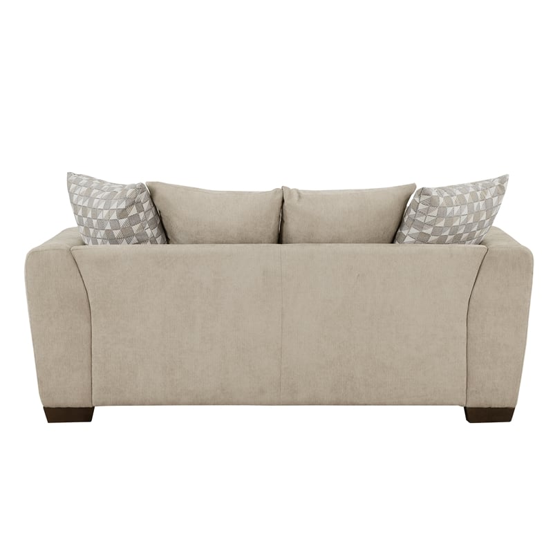 Lexicon Silverthorne Chenille Living Room Loveseat in Light Brown