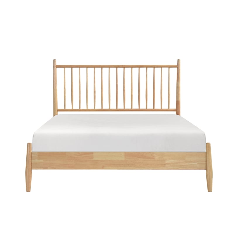 Lexicon Brickell Contemporary Wood Queen Platform Bed in Natural