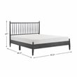 Lexicon Brickell Contemporary Wood Queen Platform Bed in Gray