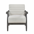 Lexicon Greeley Upholstered Wood & Velvet Accent Chair in Pearl/Brick Gray