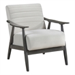 Lexicon Greeley Upholstered Wood & Velvet Accent Chair in Pearl/Brick Gray