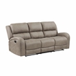 Lexicon Pagosa 2-Piece Polished Microfiber Reclining Sofa Set in Brown