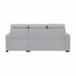 Lexicon McCafferty 2-Piece Fabric Pull-out Bed & Right Chaise in Gray