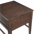 Lexicon Claremore 1-Drawer Contemporary Wood End Table in Brown