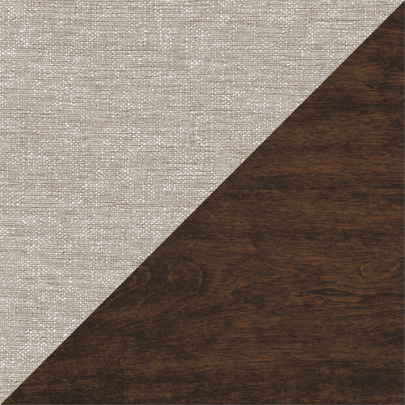 Lexicon Claremore Wood & Fabric Cocktail Table with 2 Storage Ottomans in Brown