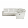Lexicon Salida 5-Piece Fabric Modular Power Reclining Sectional in White