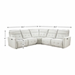 Lexicon Salida 5-Piece Fabric Modular Power Reclining Sectional in White