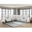 Lexicon Salida 7-Piece Fabric Modular Power Reclining Sectional in White