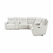 Lexicon Salida 7-Piece Fabric Modular Power Reclining Sectional in White