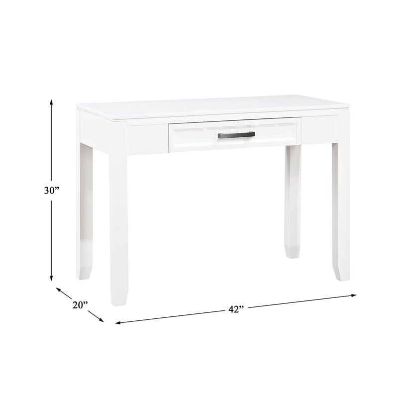 Lexicon Garretson Wood Writing Desk in White