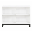 Lexicon Garretson 4-Shelves Wood Bookcase in 2-tone finish (White and Gray)