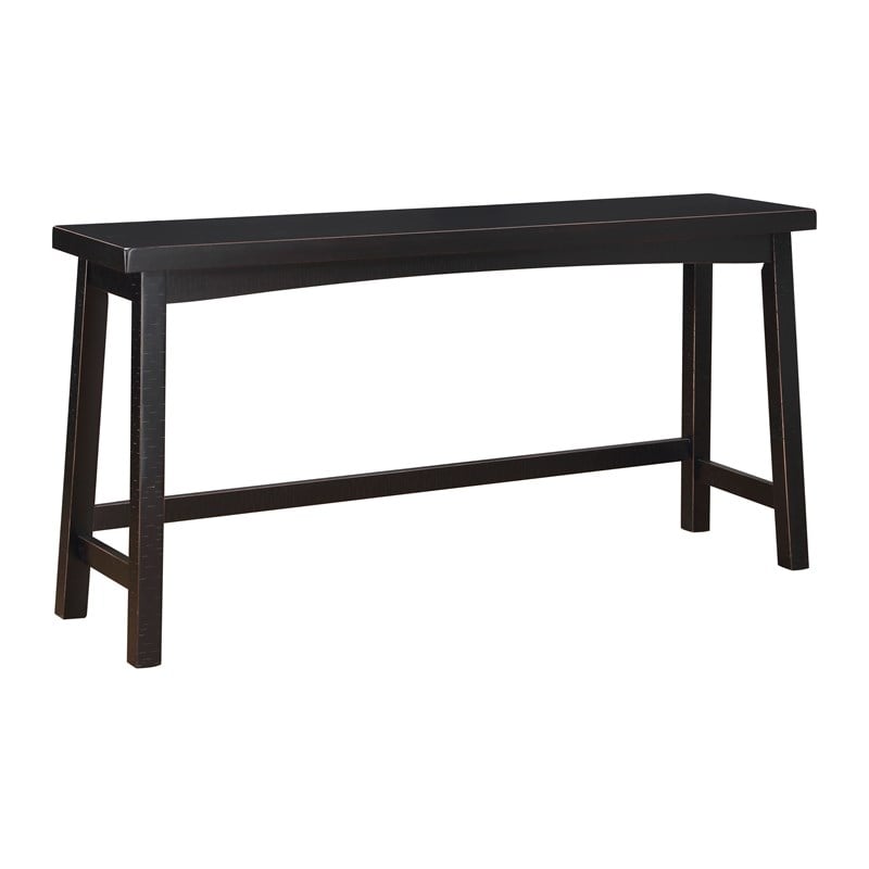 Lexicon Caspian 4-Piece Pack Wood Counter Height Set in Black