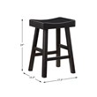 Lexicon Caspian 4-Piece Pack Wood Counter Height Set in Black