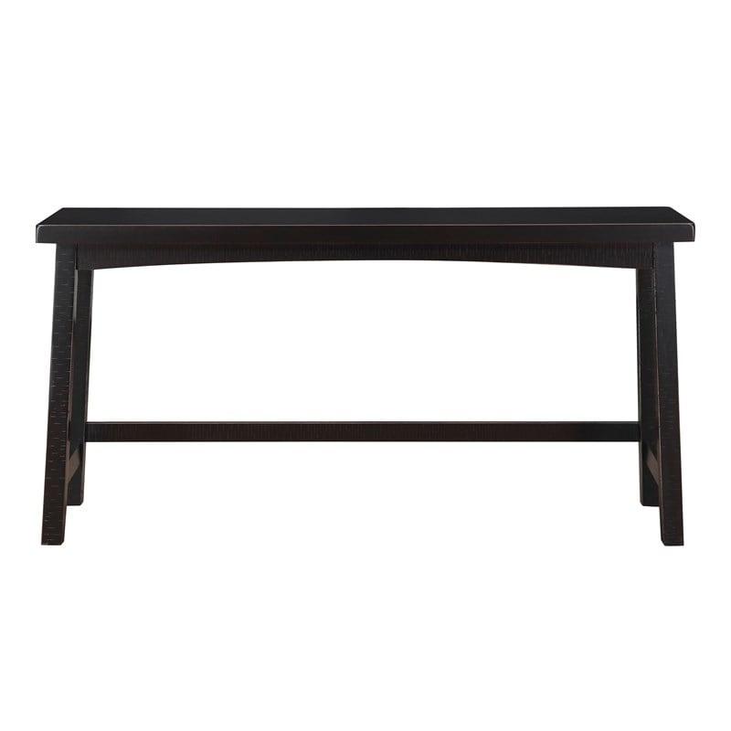 Lexicon Caspian 4-Piece Pack Wood Counter Height Set in Black