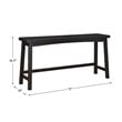 Lexicon Caspian 4-Piece Pack Wood Counter Height Set in Black