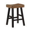 Lexicon Caspian 4-Pcs Pack Wood Counter Height Set in 2-Tone (Black and Brown)