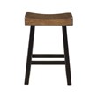 Lexicon Caspian 4-Pcs Pack Wood Counter Height Set in 2-Tone (Black and Brown)