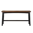 Lexicon Caspian 4-Pcs Pack Wood Counter Height Set in 2-Tone (Black and Brown)
