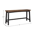Lexicon Caspian 4-Pcs Pack Wood Counter Height Set in 2-Tone (Black and Brown)