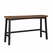 Lexicon Caspian 4-Pcs Pack Wood Pub Height Set in 2-Tone (Black and Brown)