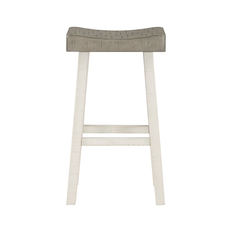 Lexicon Caspian 4-Pcs Pack Wood Pub Height Set in 2-Tone (White and Coffee)
