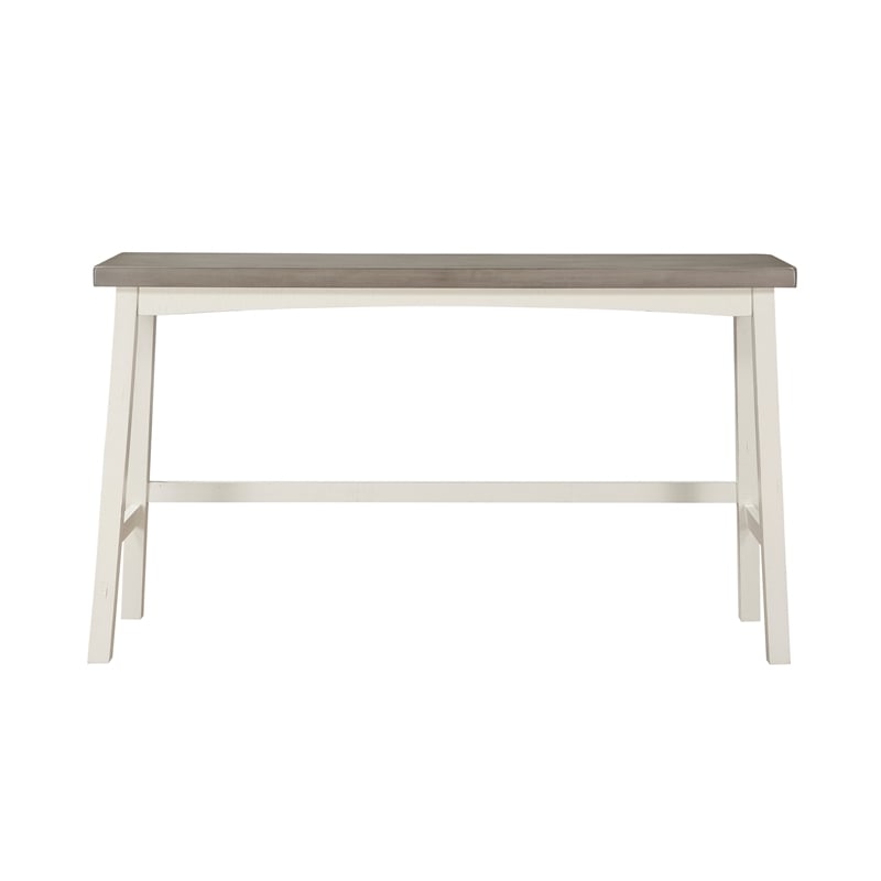 Lexicon Caspian 4-Pcs Pack Wood Pub Height Set in 2-Tone (White and Coffee)