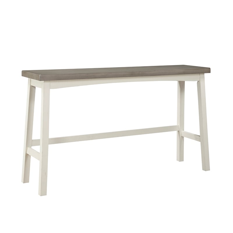 Lexicon Caspian 4-Pcs Pack Wood Pub Height Set in 2-Tone (White and Coffee)