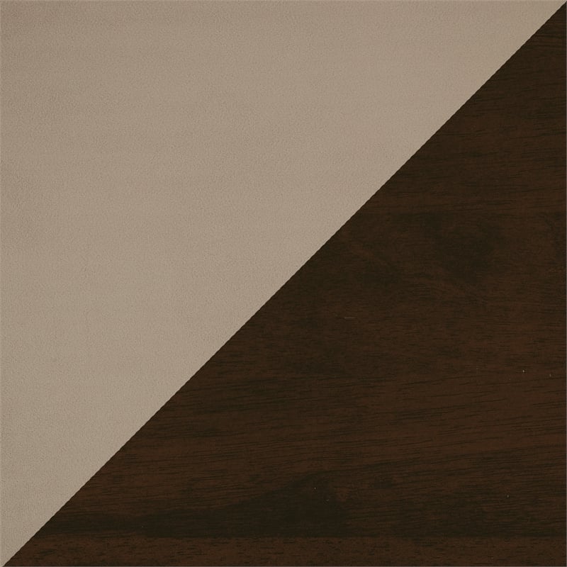 Lexicon Landers Wood and Velvet Accent Chair in Light Brown