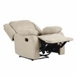Lexicon Fairview Fabric Manual Recliner in Oatmeal