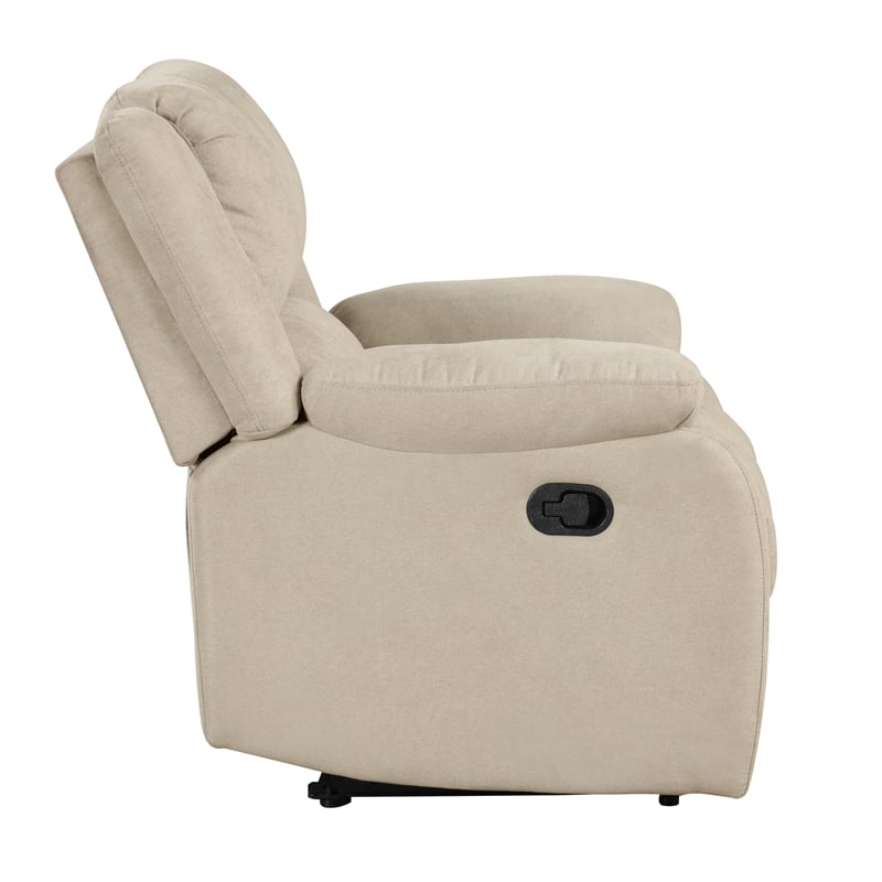 Lexicon Fairview Fabric Manual Recliner in Oatmeal