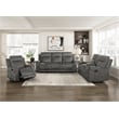 Lexicon Yates Microfiber Reclining Chair in Brownish gray