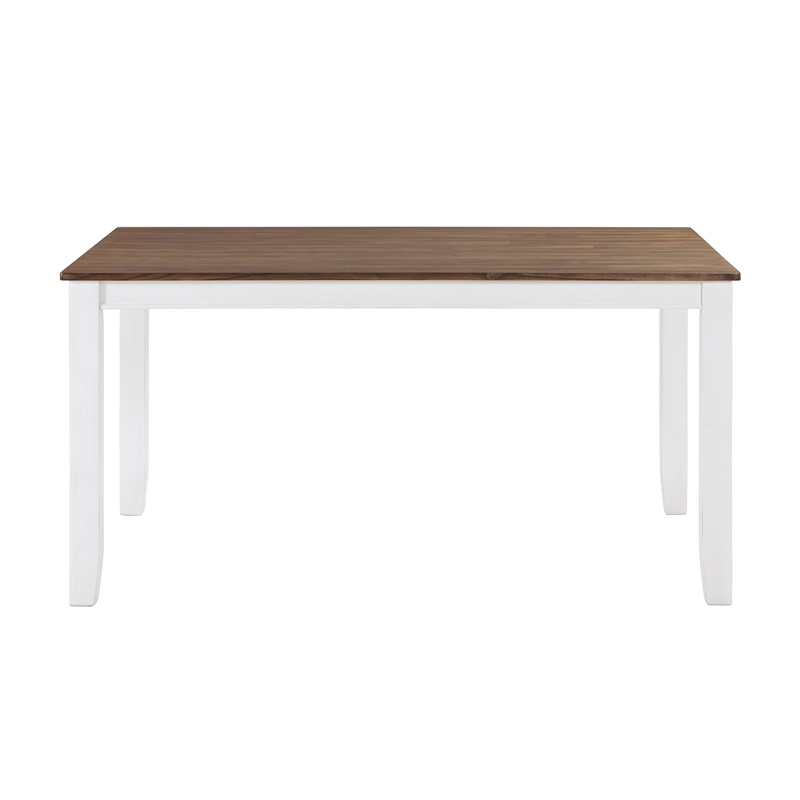 Lexicon Dobson Wood Dining Room Table and Chairs (set of 7) in Cherry and White