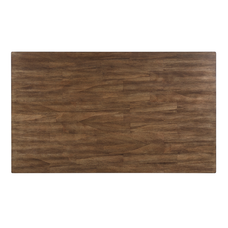 Lexicon Dobson Wood Dining Room Table and Chairs (set of 7) in Cherry and White