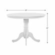 Lexicon Shelby Wood Dining Room Table in White finish
