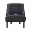 Lexicon Charisma Chenille Accent Chair in Black