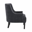 Lexicon Charisma Chenille Accent Chair in Black
