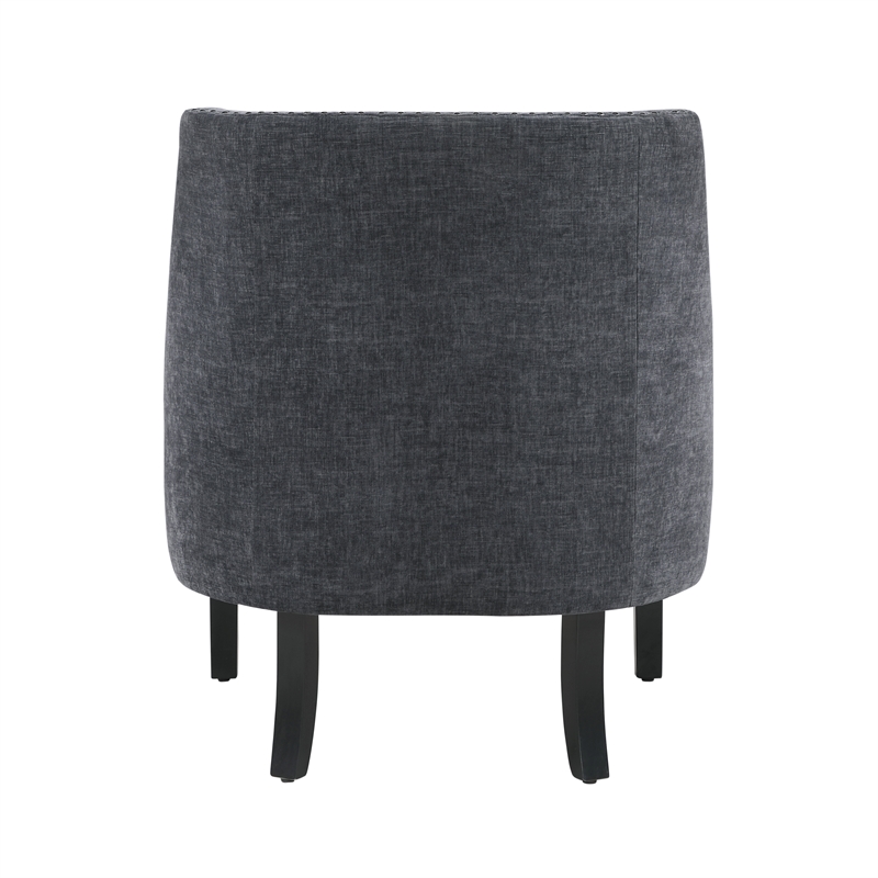 Lexicon Charisma Chenille Accent Chair in Black