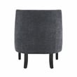 Lexicon Charisma Chenille Accent Chair in Black