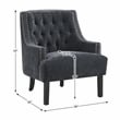 Lexicon Charisma Chenille Accent Chair in Black