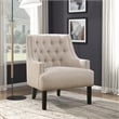 Lexicon Charisma Chenille Accent Chair in Beige