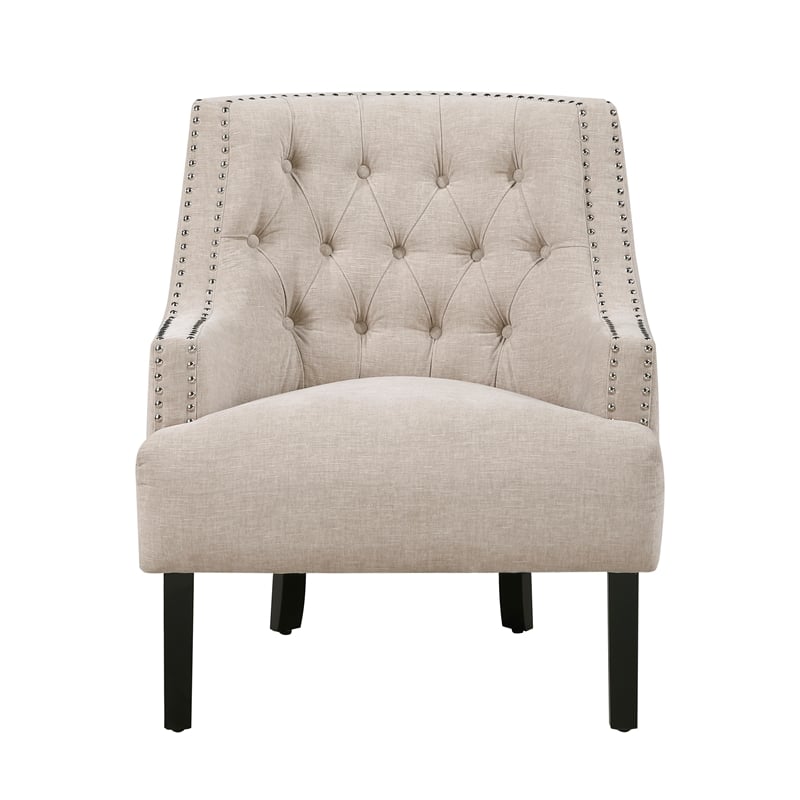 Lexicon Charisma Chenille Accent Chair in Beige