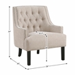Lexicon Charisma Chenille Accent Chair in Beige