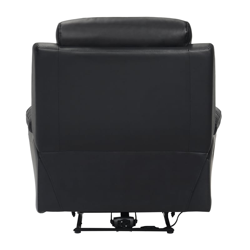 Lexicon Hancock Leather Power Reclining Chair in Black