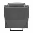 Lexicon Laconia Leather Reclining Chair in Dark gray